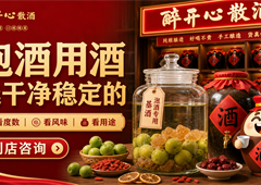 泡酒用什么散酒更合适？先看度数香型和原料搭配