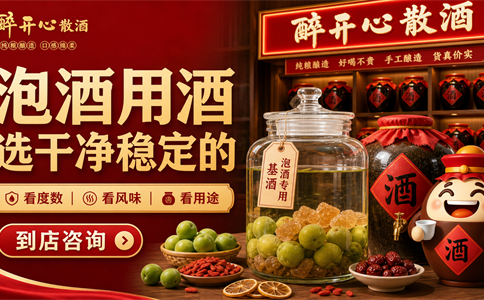 泡酒用什么散酒更合适？先看度数香型和原料搭配