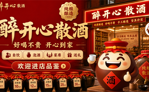 醉开心散酒为什么重视门店标准？从酒源到陈列都要讲清楚