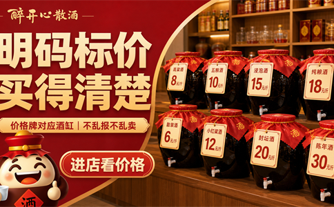 散酒门店为什么要明码标价？透明价格更容易建立信任