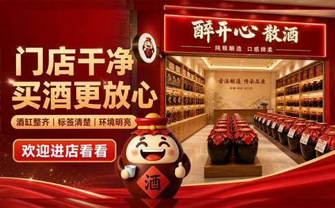 醉开心散酒为什么重视干净门店？环境也是信任的一部分