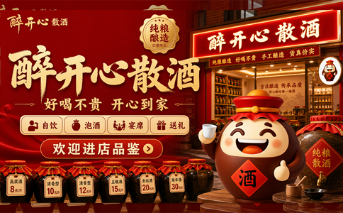 醉开心散酒门店为什么要长期做内容?让顾客先了解再进店